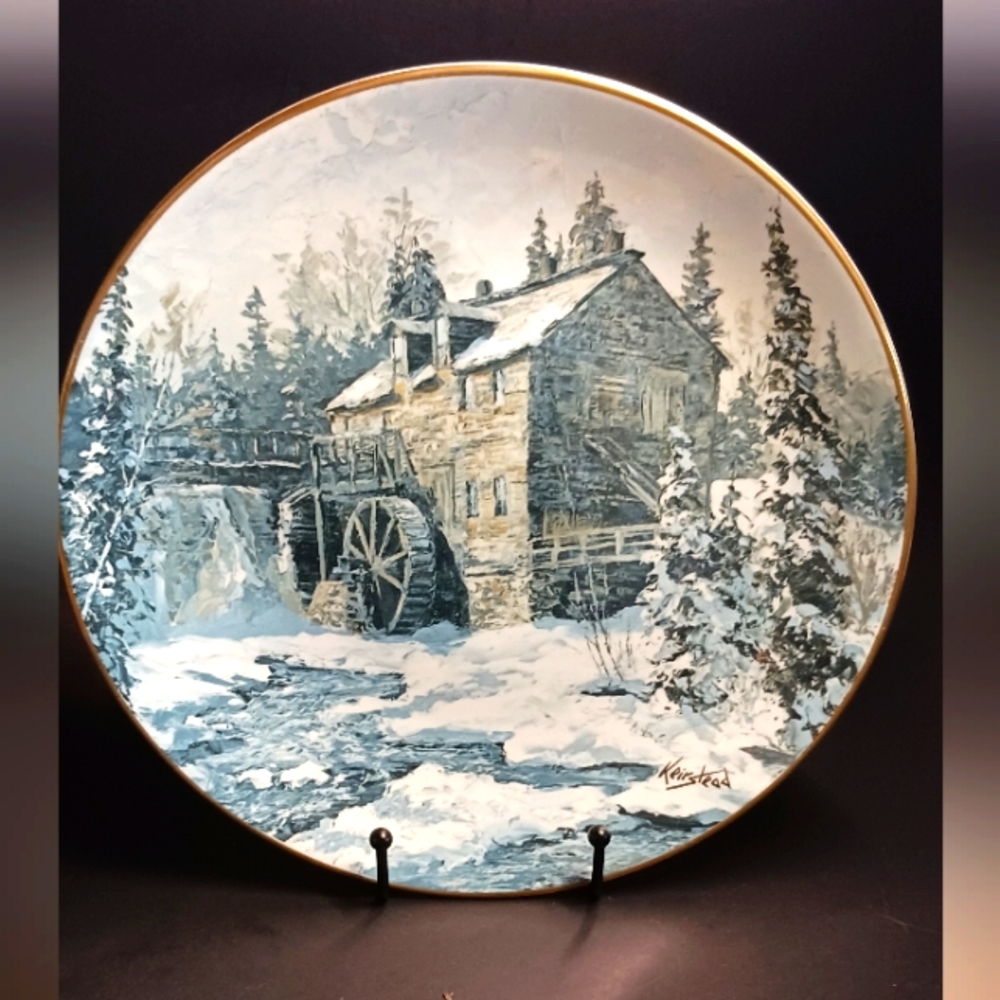 ROYAL GRAFTON KEIRSTEAD "DISCOVER CANADA" THE SAWMILL-KINGS LANDING PLATE #9086